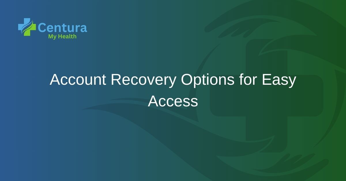 Account Recovery Options for Easy Access