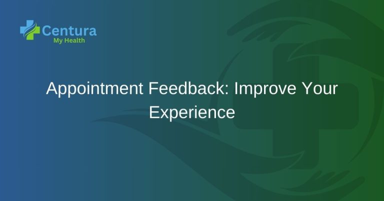 Appointment Feedback Improve Your Experience