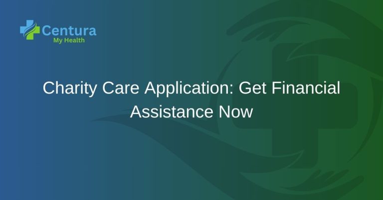 Charity Care Application Get Financial Assistance Now