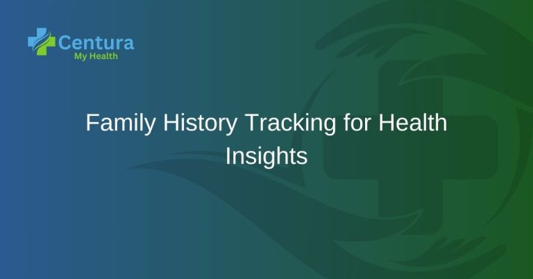 Family History Tracking for Health Insights