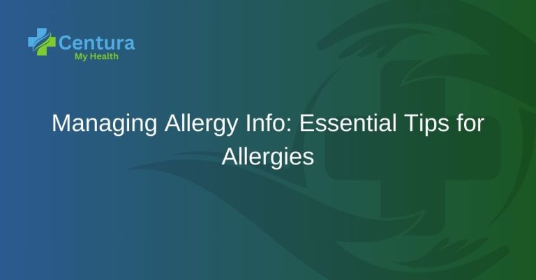 Managing Allergy Info Essential Tips for Allergies