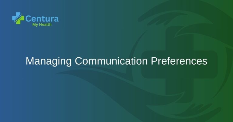 Managing Communication Preferences 1