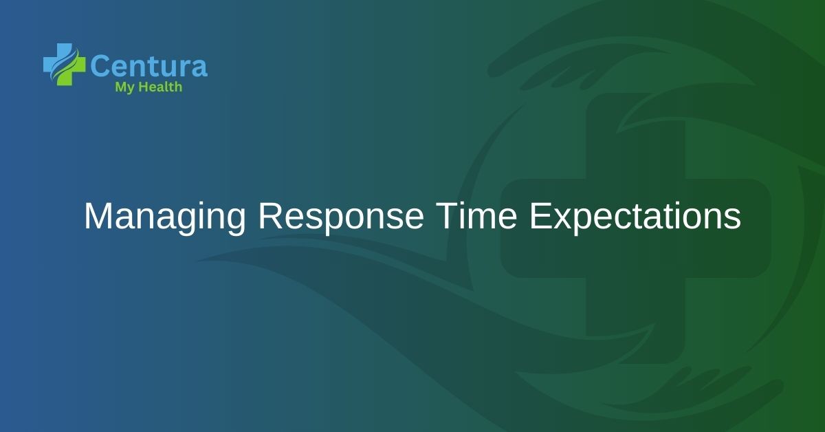 Managing Response Time Expectations