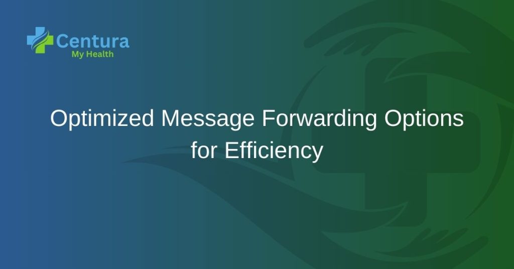Optimized Message Forwarding Options for Efficiency