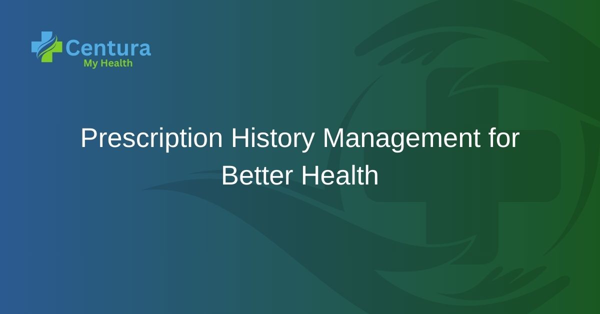 Prescription History Management for Better Health