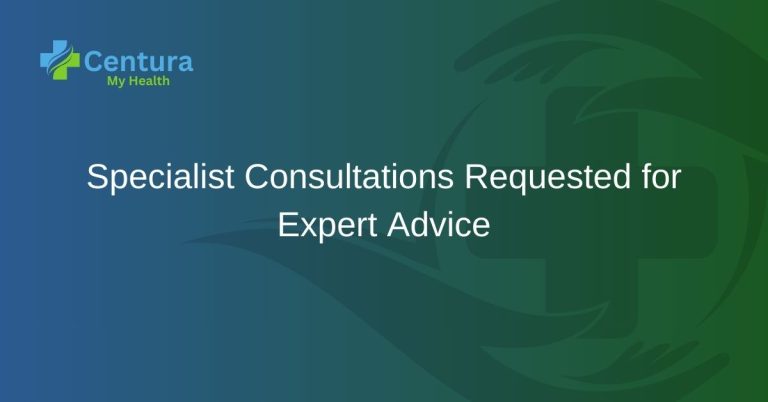 Specialist Consultations Requested for Expert Advice