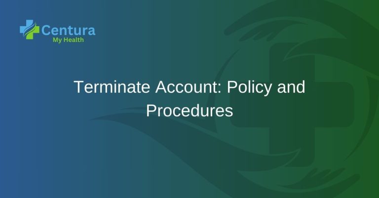 Terminate Account Policy and Procedures